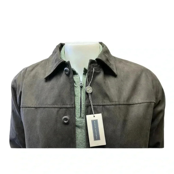 Nexus Apparel Brown Faux Suede Lined Jacket Size Small - Picture 5 of 14